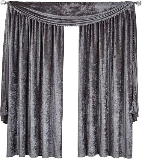 90x72 velvet curtains pencil pleat.